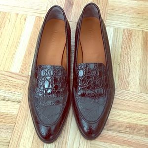 Everlane Black Croc Loafers 7.5